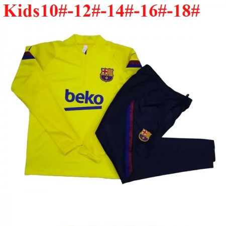 FC Barcelona 2020-2021 Barn Tränings Sweatshirtställ M003